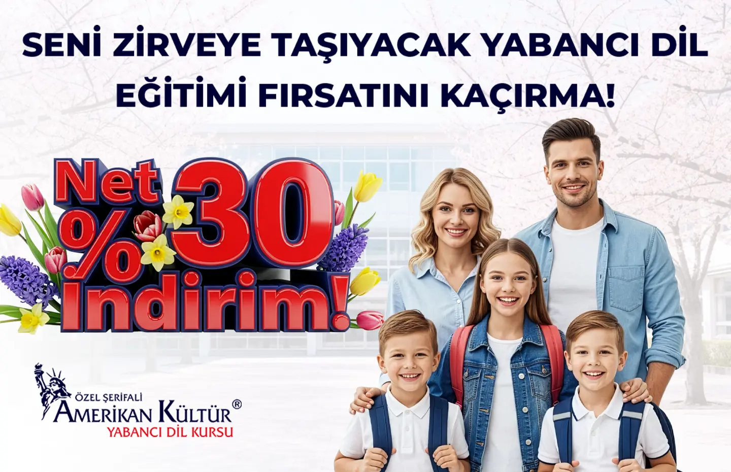 Sizi Zirveye Taşıyacak Yabancı Dil Eğitim Fırsatını Kaçırma! Net %30 İndirim!