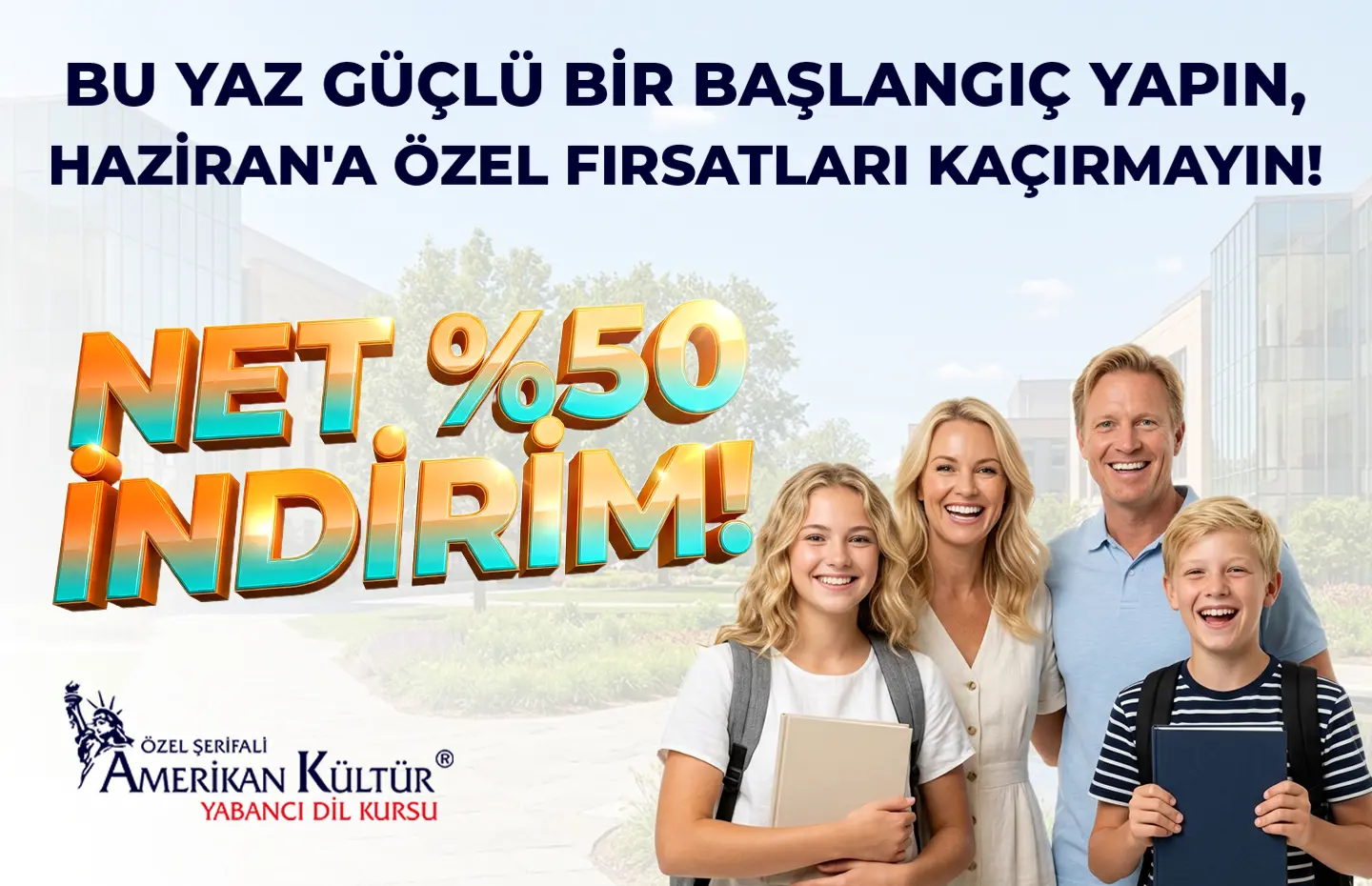 Haziran'a Özel Fırsatları Kaçırmayın! Net %50 İndirim!