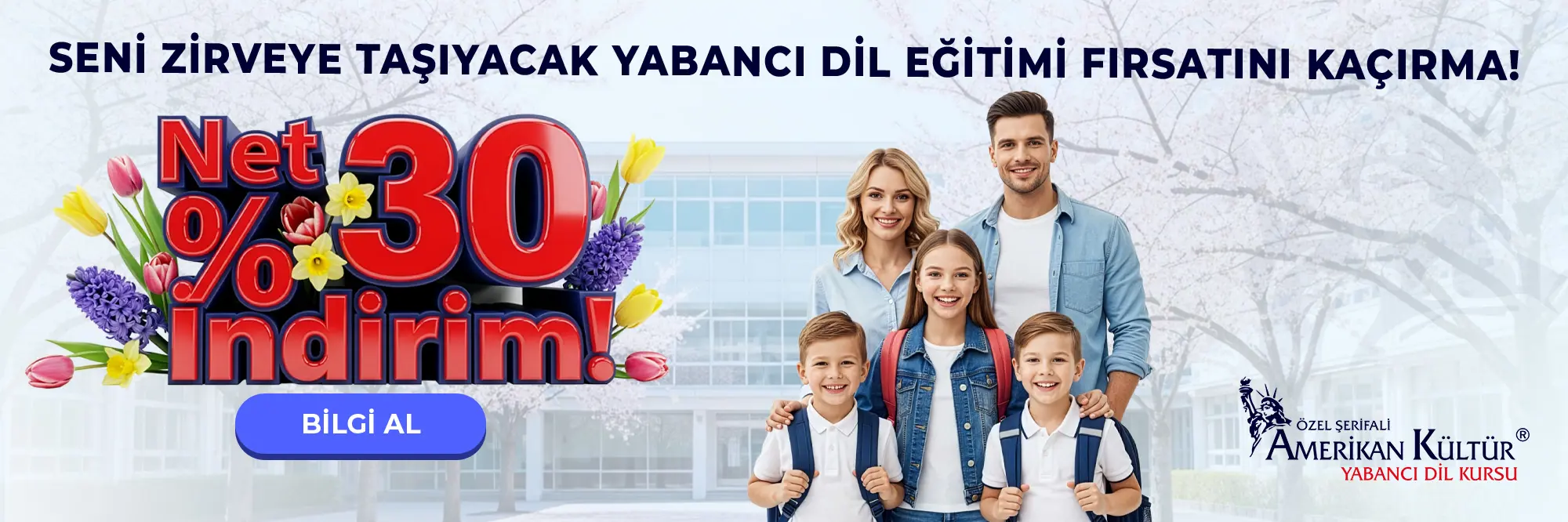 Sizi Zirveye Taşıyacak Yabancı Dil Eğitim Fırsatını Kaçırma! Net %30 İndirim!